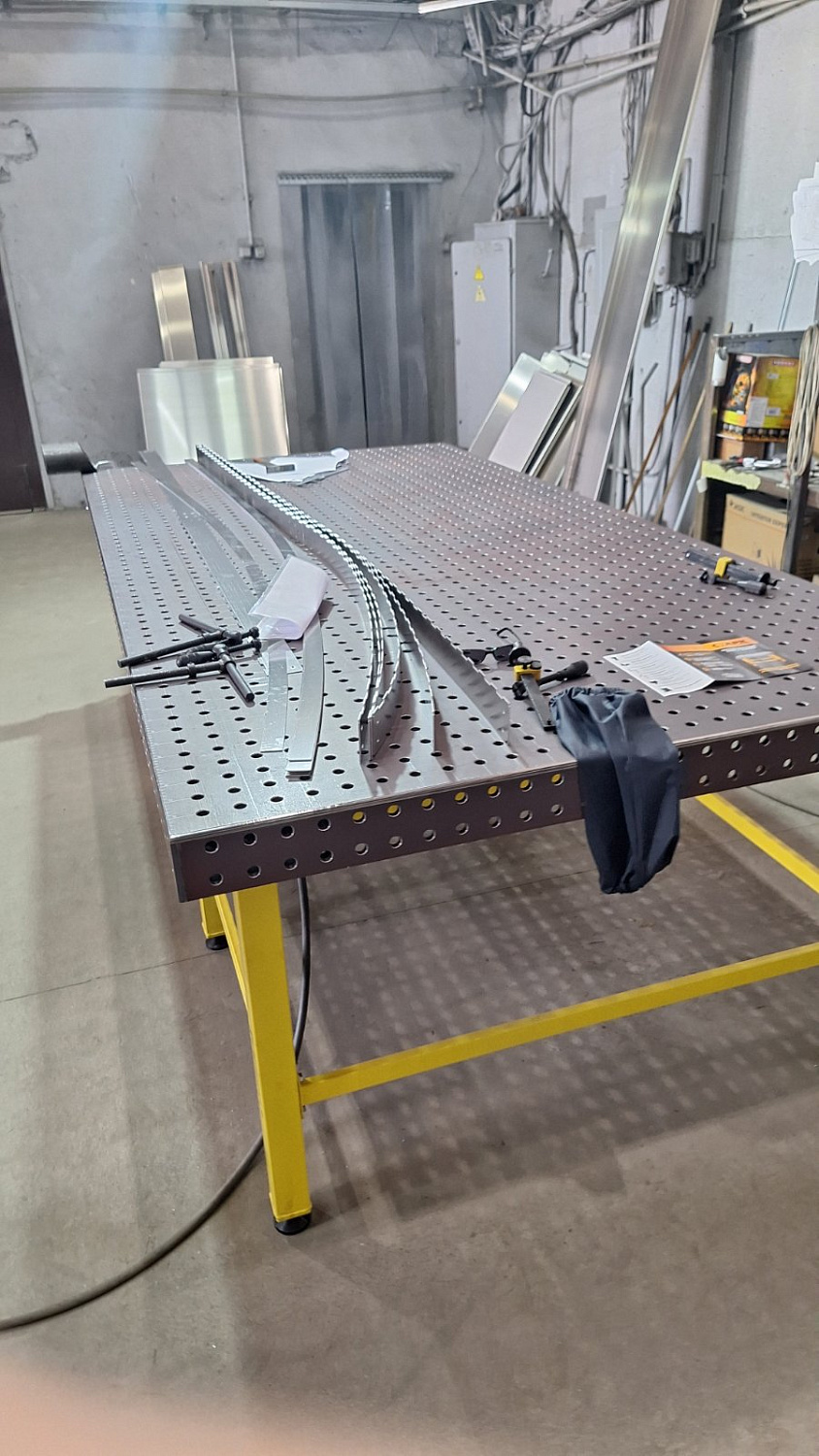 Сварочный стол Старк профи. Полная оснастка. Профессиональный сварочно-монтажный стол европейского качества.  Азотирование. 